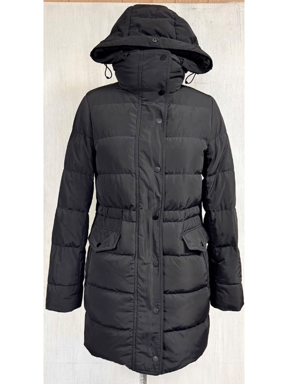 Aritzia Babaton Oskar Parka Black Down Mid Length Winter Puffer Coat XS